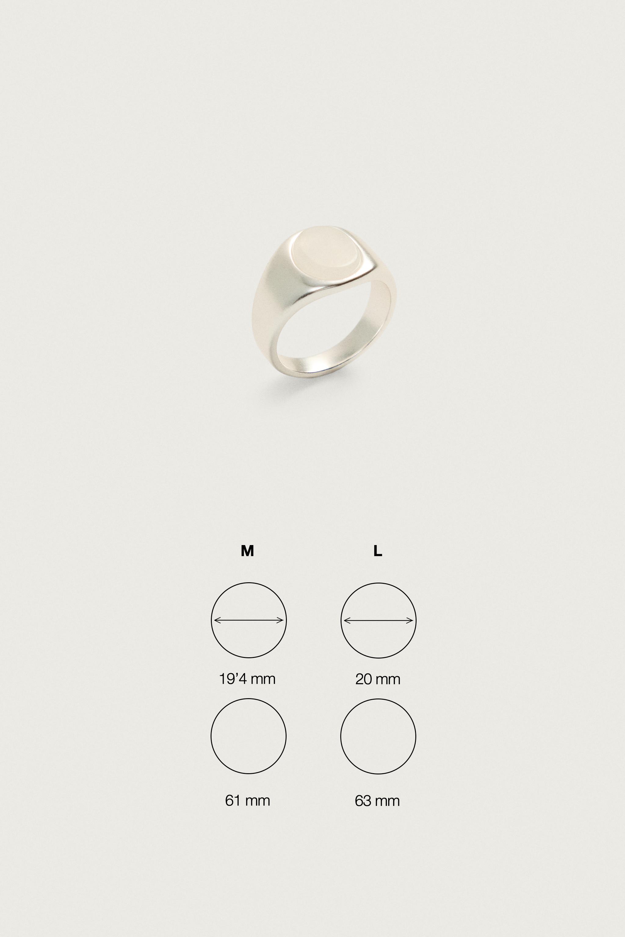 COMBINED STONE SIGNET RING